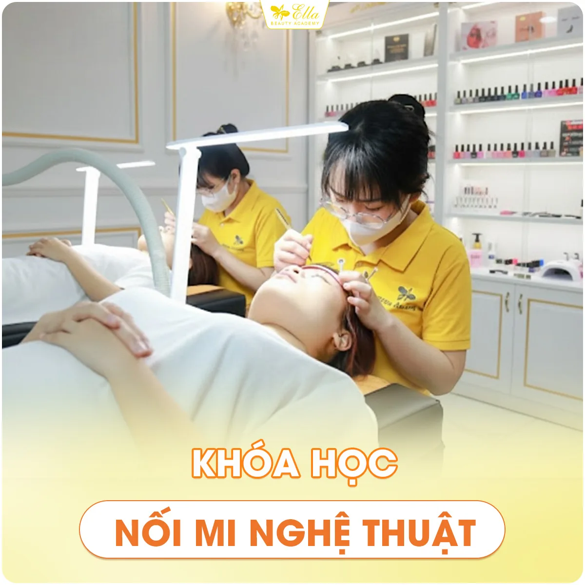Khoá học nối mi nghệ thuật tại Queen Ella Academy